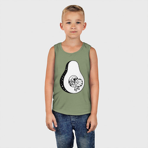 Детская майка Космическое авокадо / Авокадо – фото 5