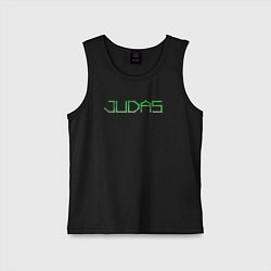 Майка детская хлопок Judas logo, цвет: черный