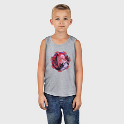 Майка детская хлопок Power - охотница на демонов, цвет: меланж — фото 2