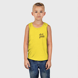 Майка детская хлопок Dave Gahan - logo, цвет: желтый — фото 2