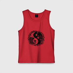 Детская майка Две рыбы инь янь символ