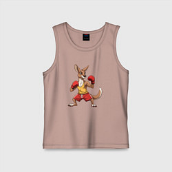 Детская майка Кенгуру боксёр в перчатках