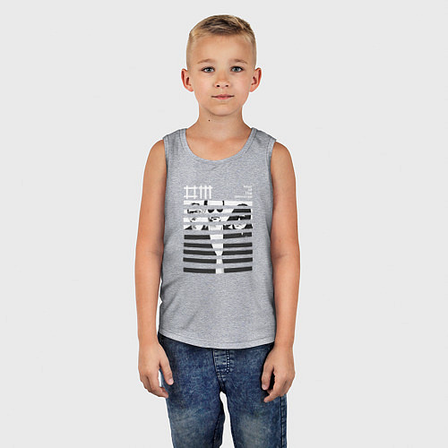 Детская майка Depeche Mode - SOTU merch / Меланж – фото 5