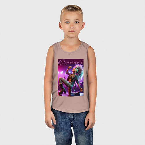 Детская майка Барби поёт панк-рок / Пыльно-розовый – фото 5