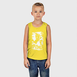 Майка детская хлопок Punk music, цвет: желтый — фото 2