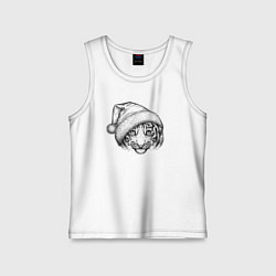 Детская майка Новогодний тигренок