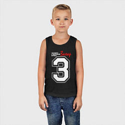 Майка детская хлопок Захар - человек с большой буквы, цвет: черный — фото 2