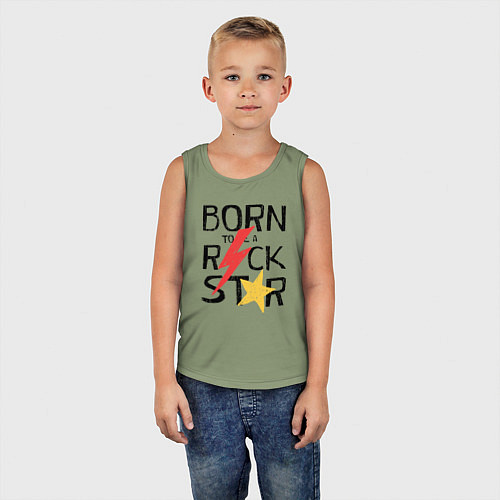 Детская майка Рождён быть рок звездой / Авокадо – фото 5