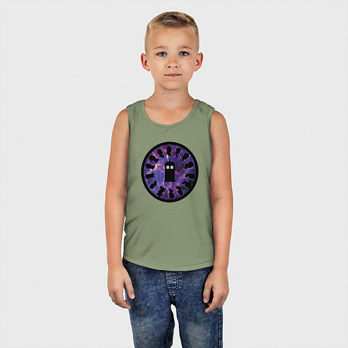 Детская майка Тардис в космосе / Авокадо – фото 5