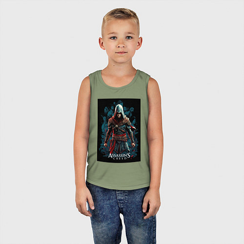 Детская майка Assassins creed старый стиль / Авокадо – фото 5