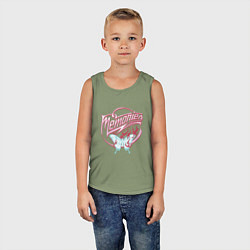 Майка детская хлопок Воспоминания вместо сожаления, цвет: авокадо — фото 2