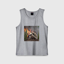 Детская майка Ёжик в огне