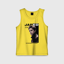 Майка детская хлопок Jared Joseph Leto 30 Seconds To Mars, цвет: желтый