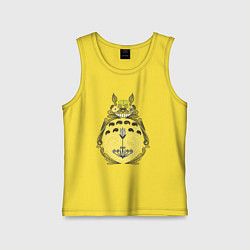 Майка детская хлопок Forest Totoro, цвет: желтый