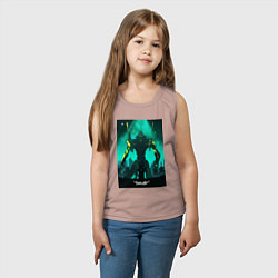 Майка детская хлопок Евангелион Синдзи Икари, цвет: пыльно-розовый — фото 2