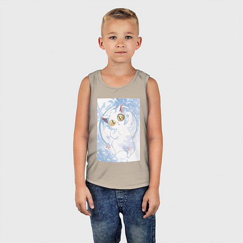 Детская майка Судзумэ закрывающая двери Дайджин кот / Миндальный – фото 5