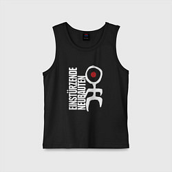 Майка детская хлопок Einstrzende Neubauten - Logo, цвет: черный