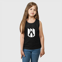 Майка детская хлопок Стилизованный логотип Апекс Легенд, цвет: черный — фото 2