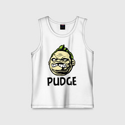 Майка детская хлопок Pudge Face, цвет: белый