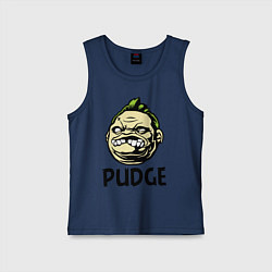 Майка детская хлопок Pudge Face, цвет: тёмно-синий