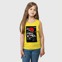 Майка детская хлопок Мазда mx5 miata, цвет: желтый — фото 2