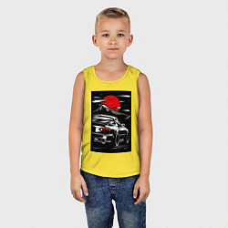 Майка детская хлопок Мазда mx5 miata, цвет: желтый — фото 2