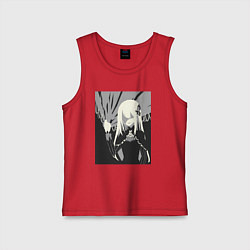 Майка детская хлопок ReZero Ехидна, цвет: красный