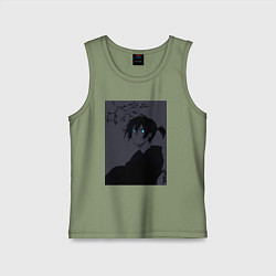 Майка детская хлопок Бездомный бог Ято, цвет: авокадо