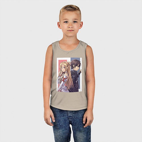 Детская майка Мастера Меча Онлайн Асуна / Миндальный – фото 5