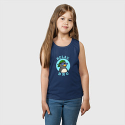 Майка детская хлопок Penguin, цвет: тёмно-синий — фото 2