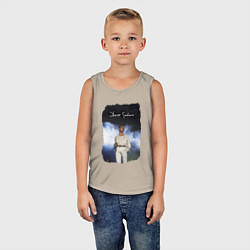 Майка детская хлопок Depeche Mode - Gahan oldschool, цвет: миндальный — фото 2