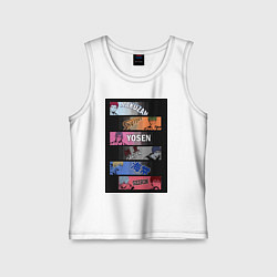 Майка детская хлопок Баскетбол Куроко Тэцуя, цвет: белый