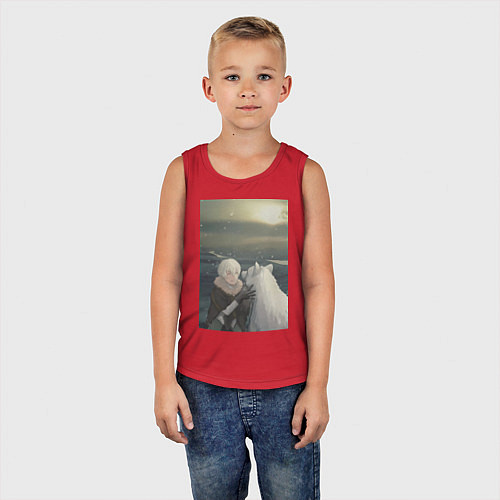 Детская майка Для тебя Бессмертный Фуши / Красный – фото 5