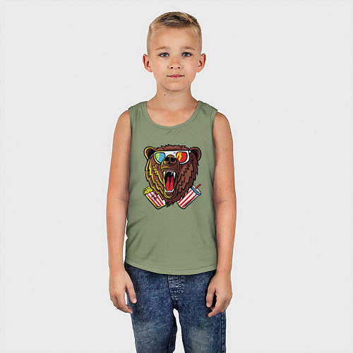 Детская майка Медведь в кино / Авокадо – фото 5