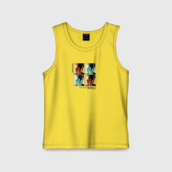Майка детская хлопок Danielle bias, цвет: желтый