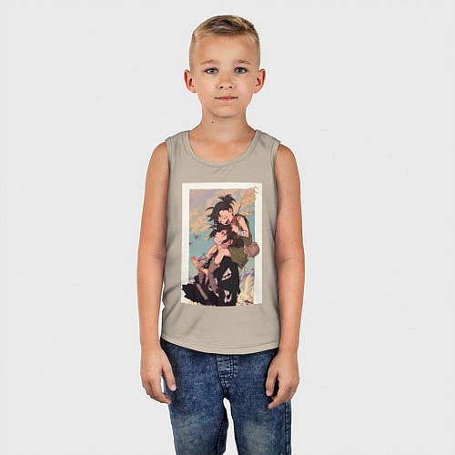 Детская майка Хяккимару Дороро воин / Миндальный – фото 5