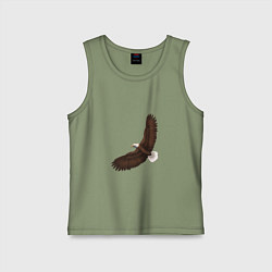 Детская майка Классный красивый орел гордая птица