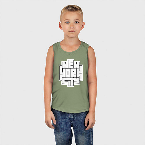 Детская майка Нью-Йорк город / Авокадо – фото 5