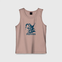 Детская майка Зловещий шут с жутким лицом