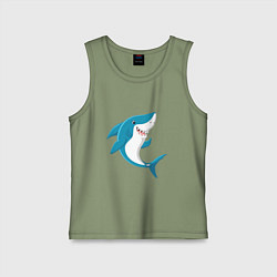 Детская майка Веселая добрая акула