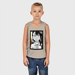 Майка детская хлопок Не издевайся Нагаторо Хаясэ, цвет: миндальный — фото 2