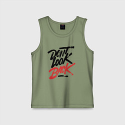 Детская майка Dont look back