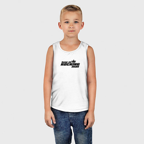 Детская майка Rocking / Белый – фото 5