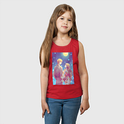 Майка детская хлопок Нана Осаки, цвет: красный — фото 2