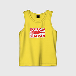 Майка детская хлопок Japan sun, цвет: желтый