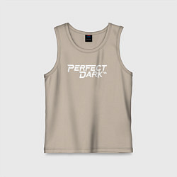 Детская майка Perfect dark logo