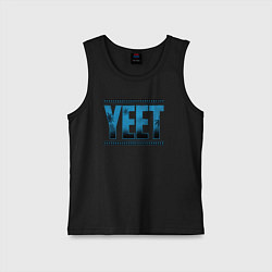 Майка детская хлопок Jey Uso yeet wwe, цвет: черный