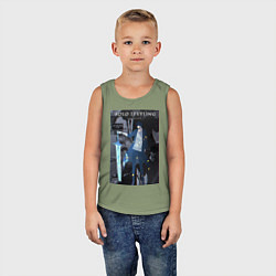 Майка детская хлопок Поднятие уровня в одиночку Джину Сон Пробуждённый, цвет: авокадо — фото 2