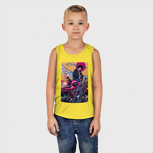 Детская майка Ковбой Бибоп Спайк Шпигель Красный дракон / Желтый – фото 5