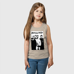 Майка детская хлопок Depeche mode all, цвет: миндальный — фото 2